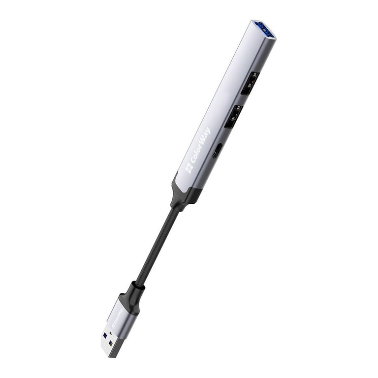 Концентратор ColorWay USB-A 4-в-1 USB2.0х3/USB3.0 (CW-HUB05) - фото 3