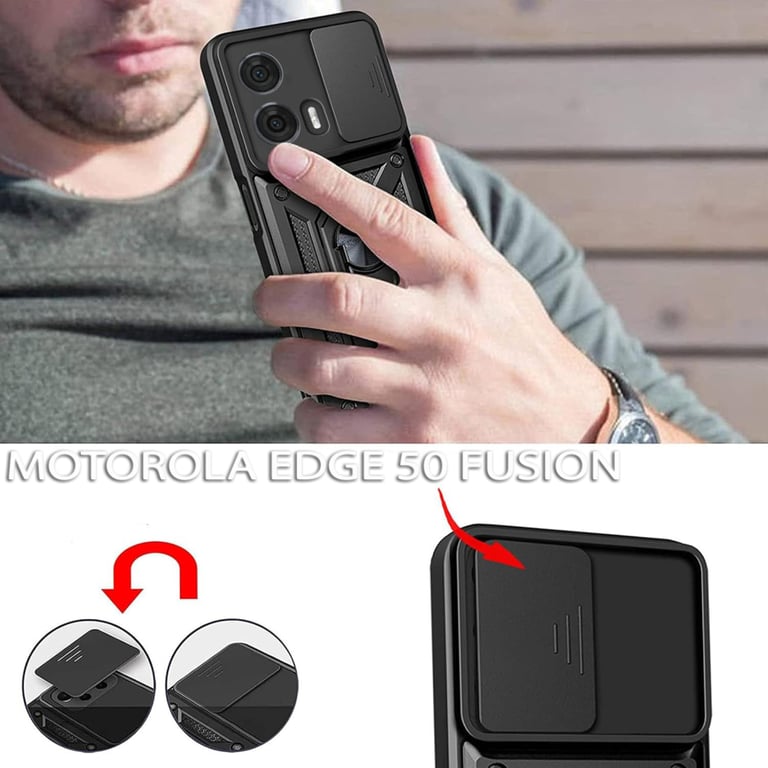 Чохол до мобільного телефона BeCover Military Motorola Edge 50 Fusion Black (712162) - фото 3