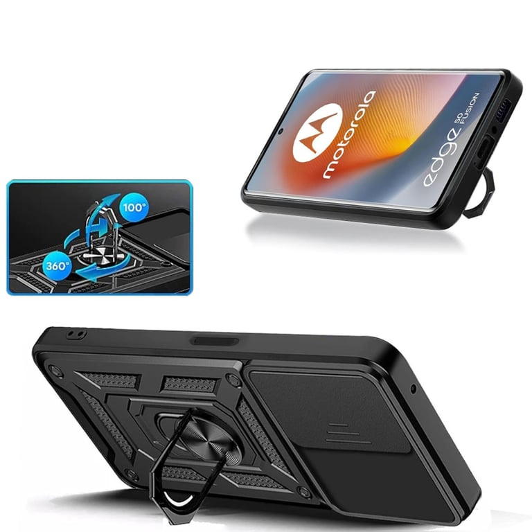 Чохол до мобільного телефона BeCover Military Motorola Edge 50 Fusion Black (712162) - фото 4