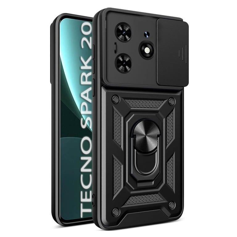 Чохол до мобільного телефона BeCover Military Tecno Spark 20 (KJ5n) Black (712168) - фото 1