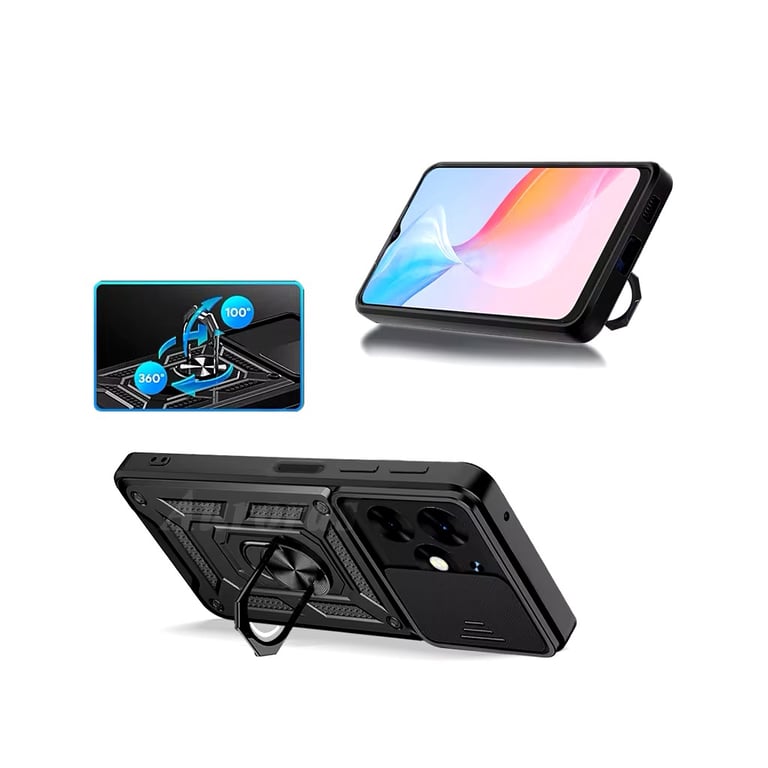 Чохол до мобільного телефона BeCover Military Tecno Spark 20 (KJ5n) Black (712168) - фото 2