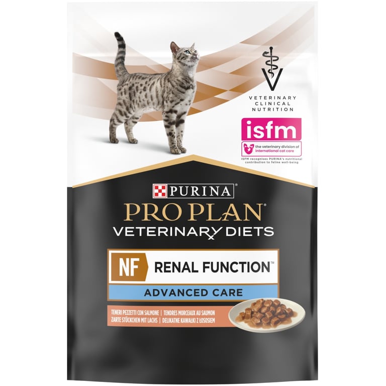 Вологий корм для кішок Purina Pro Plan Veterinary Diets NF Renal Function Advanced Care При патології нирок З лососем 10 x 85 г (7613287873699) - фото 2