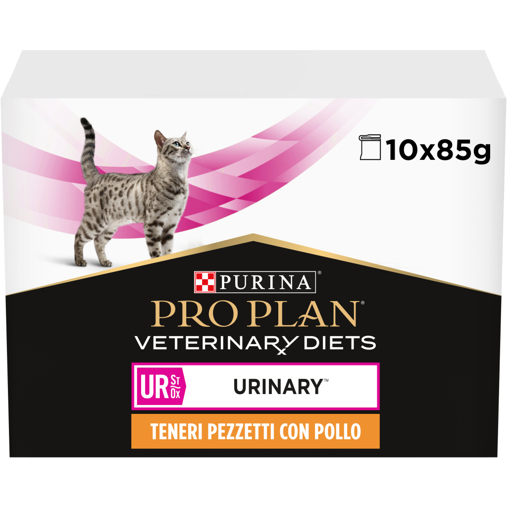Вологий корм для кішок Purina Pro Plan Veterinary Diets UR ST/OX Urinary З куркою 10 x 85 г (8445290093592) - фото 1 Вологий корм для кішок Purina Pro Plan Veterinary Diets UR ST/OX Urinary З куркою 10 x 85 г (8445290093592) - фото 1
