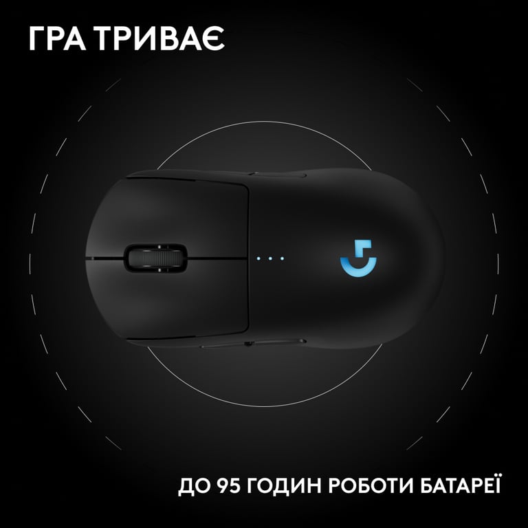 Мишка Logitech G Pro 2 Lightspeed Wireless Black (910-007295) - фото 4