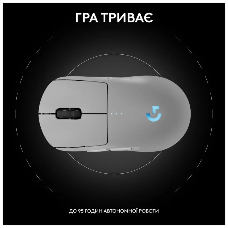 Мишка Logitech G Pro 2 Lightspeed Wireless White (910-007302) - фото 4