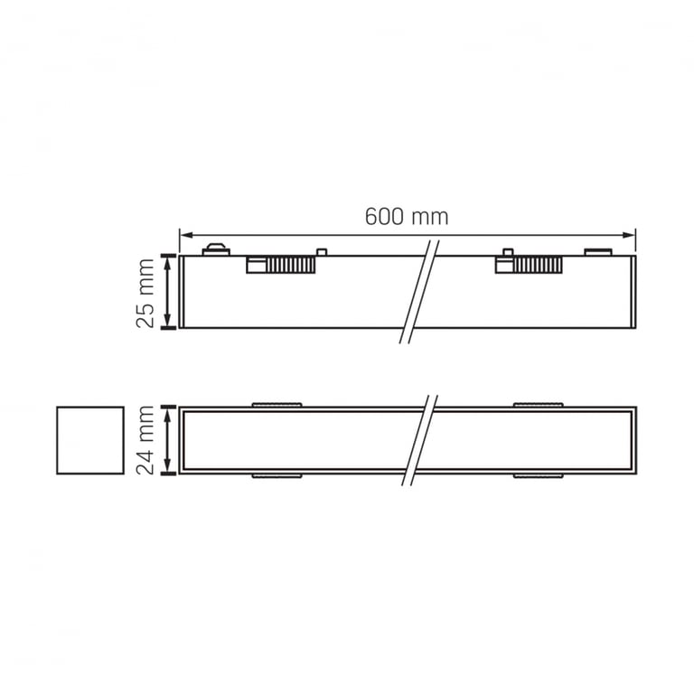 Світильник Videx LD460B 21W 60cm 4000K 48V Black (VL-TRMS-LD460B) - фото 4