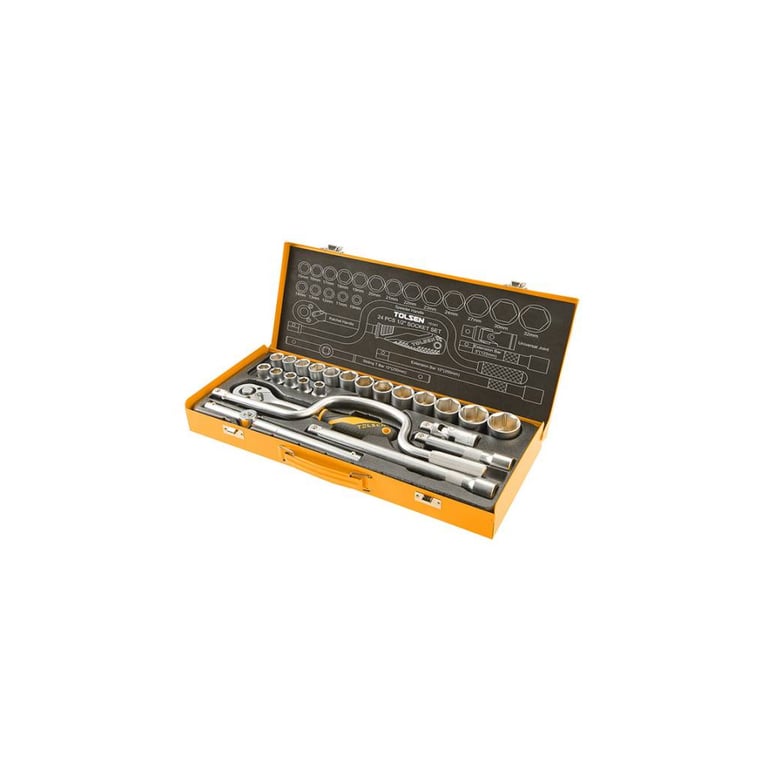 Набір інструментів Tolsen 1/2″ 24 шт. ПРОФІ (15141)
