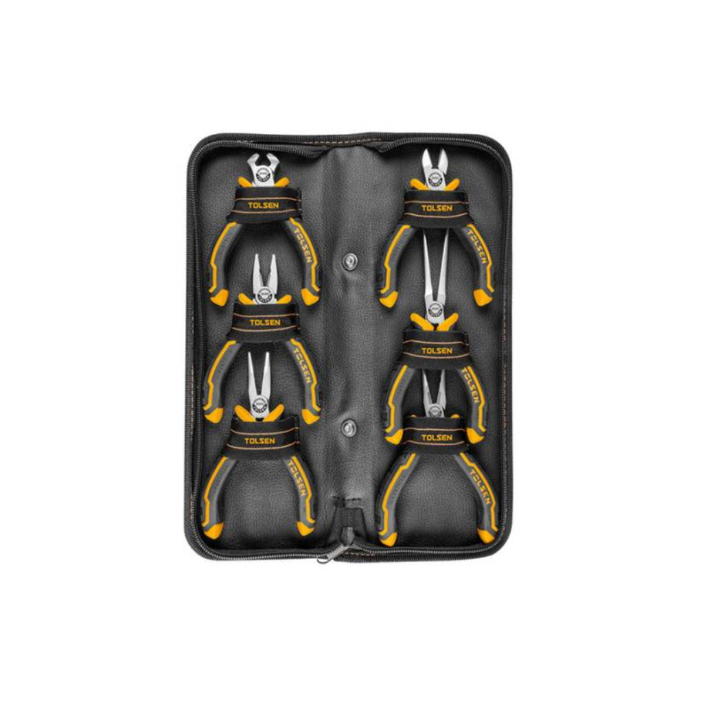 Плоскогубці Tolsen міні 6 шт, Ерго рукоятки (10359) - фото 1 Плоскогубці Tolsen міні 6 шт, Ерго рукоятки (10359) - фото 1