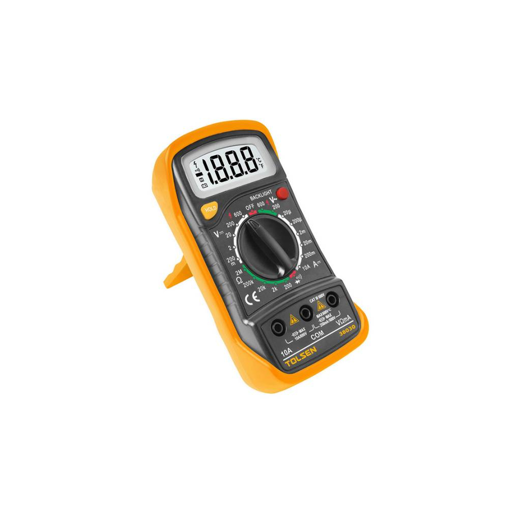 Цифровий мультиметр Tolsen 600В/10А LCD екран (38030) Цифровий мультиметр Tolsen 600В/10А LCD екран (38030)