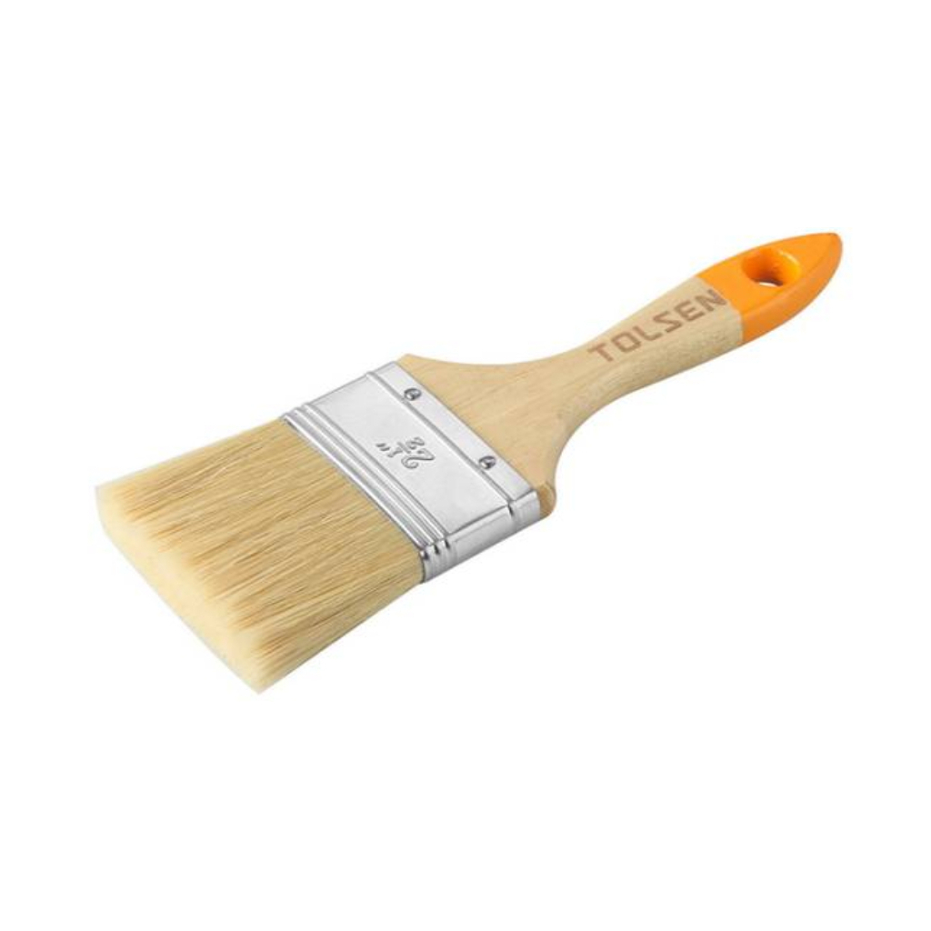 Пензель малярний Tolsen 64х51х15 мм деревяна ручка (40124) - фото 1 Пензель малярний Tolsen 64х51х15 мм деревяна ручка (40124) - фото 1