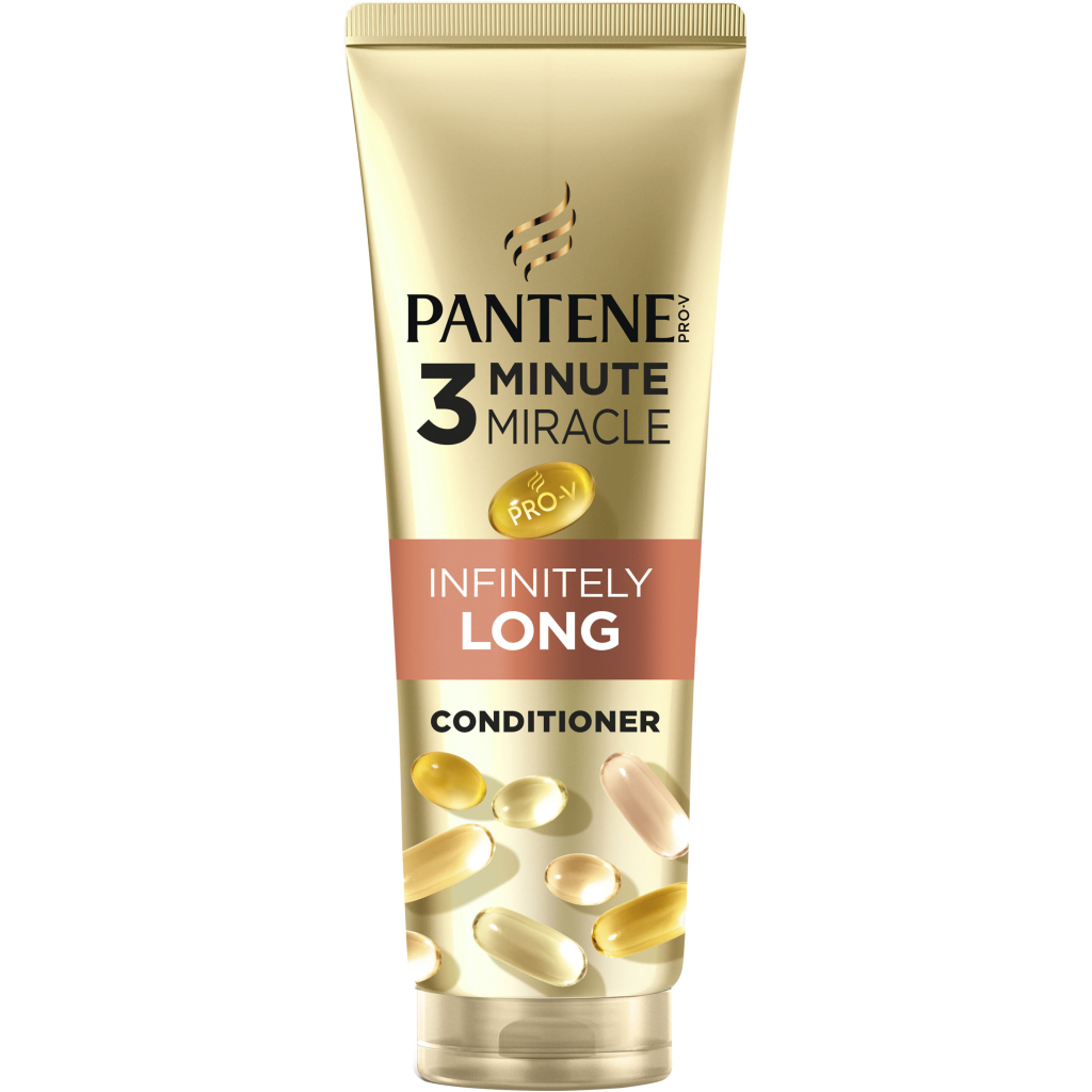 Кондиціонер для волосся Pantene Pro-V 3 Minute Miracle Infinitely Long 220 мл (8700216545716) - фото 1 Кондиціонер для волосся Pantene Pro-V 3 Minute Miracle Infinitely Long 220 мл (8700216545716) - фото 1