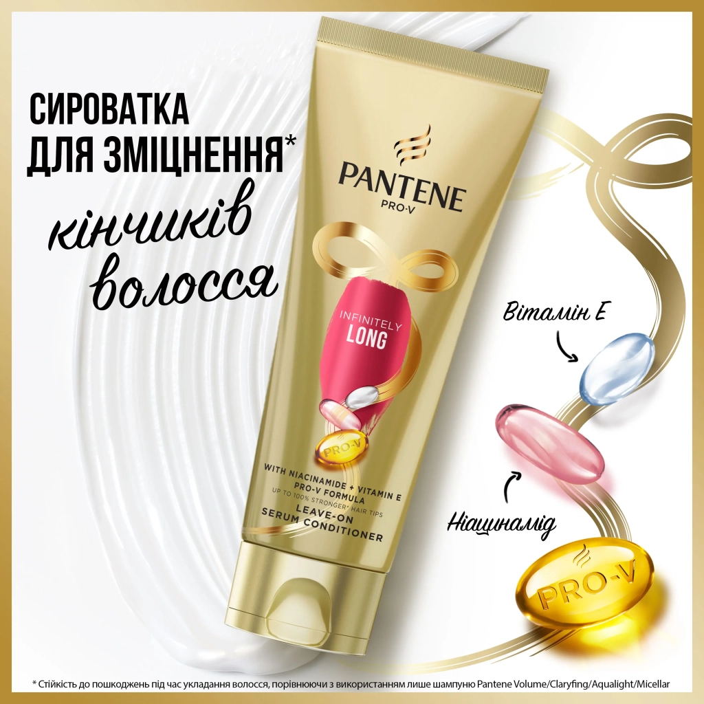 Кондиціонер для волосся Pantene Pro-V 3 Minute Miracle Infinitely Long 220 мл (8700216545716) - фото 7 Кондиціонер для волосся Pantene Pro-V 3 Minute Miracle Infinitely Long 220 мл (8700216545716) - фото 7