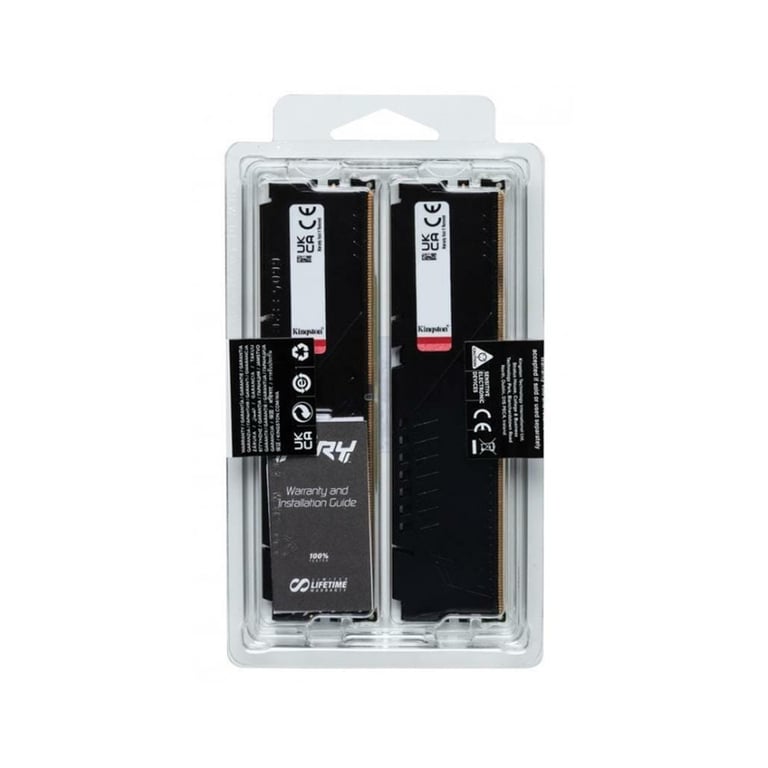 Модуль пам'яті для комп'ютера DDR5 32GB (2x16GB) 6000 MHz Fury Beast Black Kingston Fury (ex.HyperX) (KF560C36BBE2K2-32) - фото 5