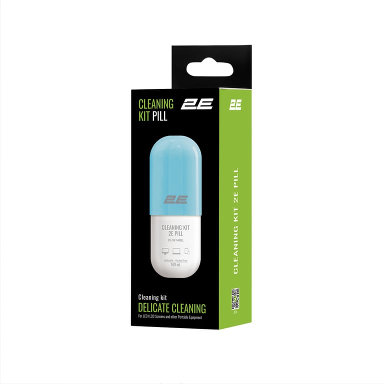 Спрей для очищення 2E PILL 140ml for office equipment +Microfibre 20 cm, white-blue (2E-SK140BL) - фото 4