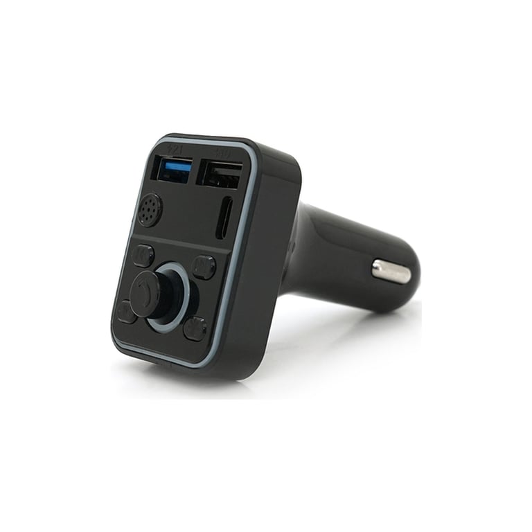 FM модулятор Voltronic D1, підсвітка 7 кольорів, 1.5-3.1A, USB, TF (FM-D1-7Col) - фото 2