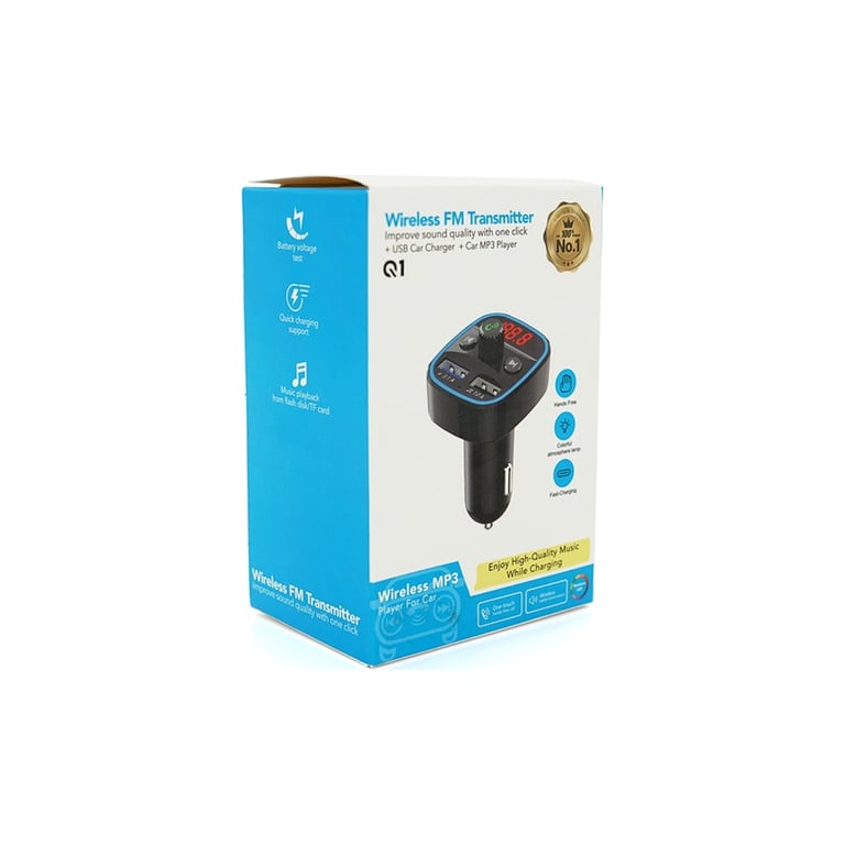 FM модулятор Voltronic Q1, 1.5A, FM, USB, TF (FM-Q1) - фото 4