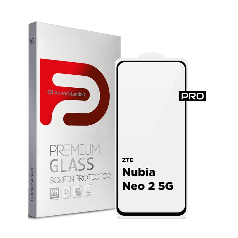 Скло захисне Armorstandart Pro ZTE Nubia Neo 2 5G Black (ARM78903) - фото 1