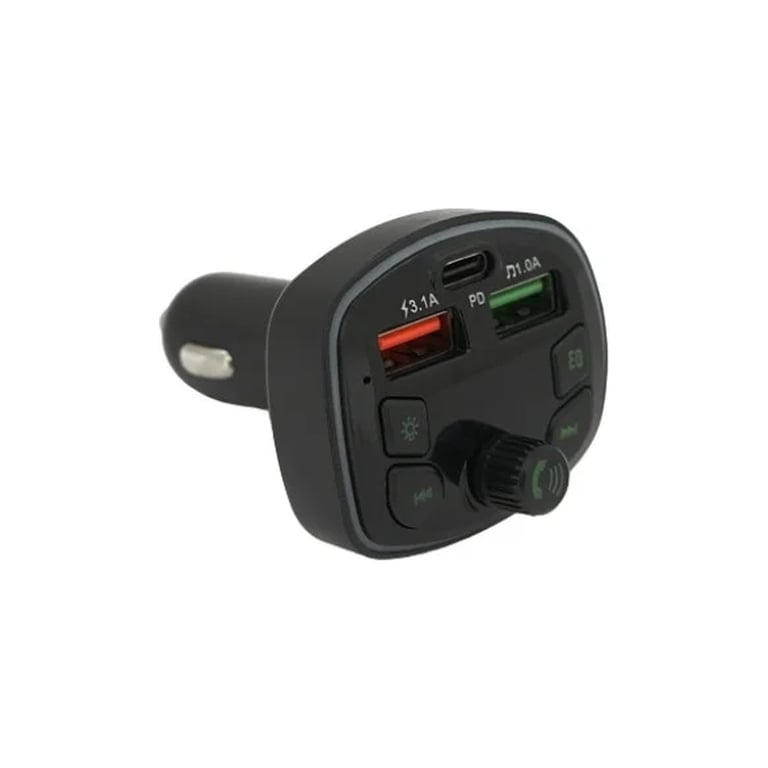 FM модулятор Voltronic Q7 з еквалайзером, 3.1A, PD18W, USB, TF (FM-Q7EQ) - фото 1