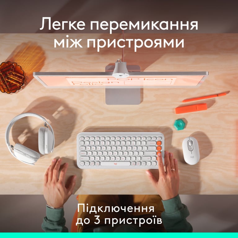 Мишка Logitech POP Mouse With Emoji Bluetooth Lilac (910-007414) - фото 7