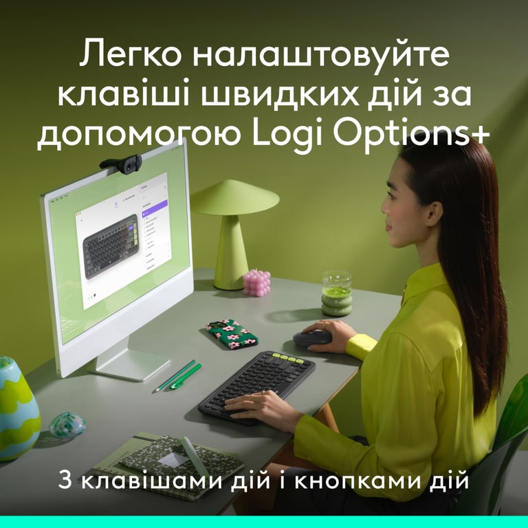 Комплект Logitech POP Icon Combo Bluetooth UA Graphite (920-013156) - фото 4