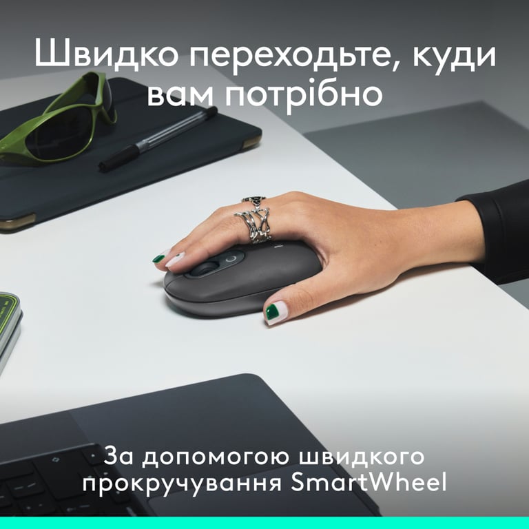 Комплект Logitech POP Icon Combo Bluetooth UA Graphite (920-013156) - фото 5