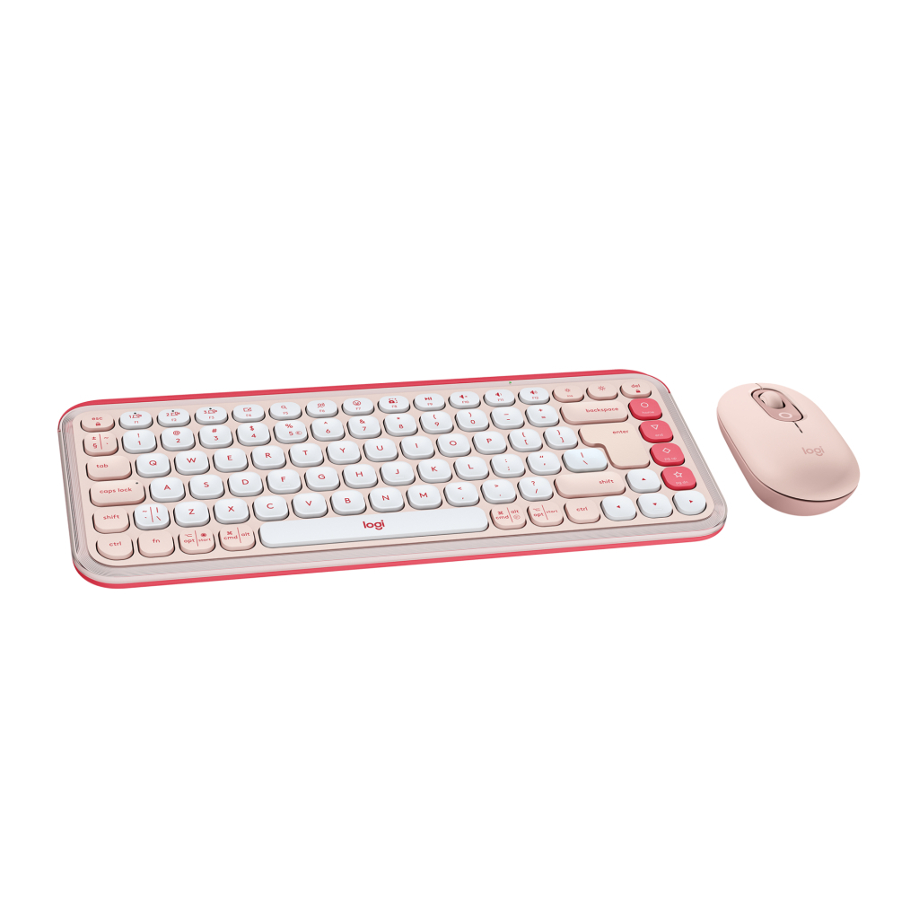 Комплект Logitech POP Icon Combo Bluetooth UA Rose (920-013142) - фото 1