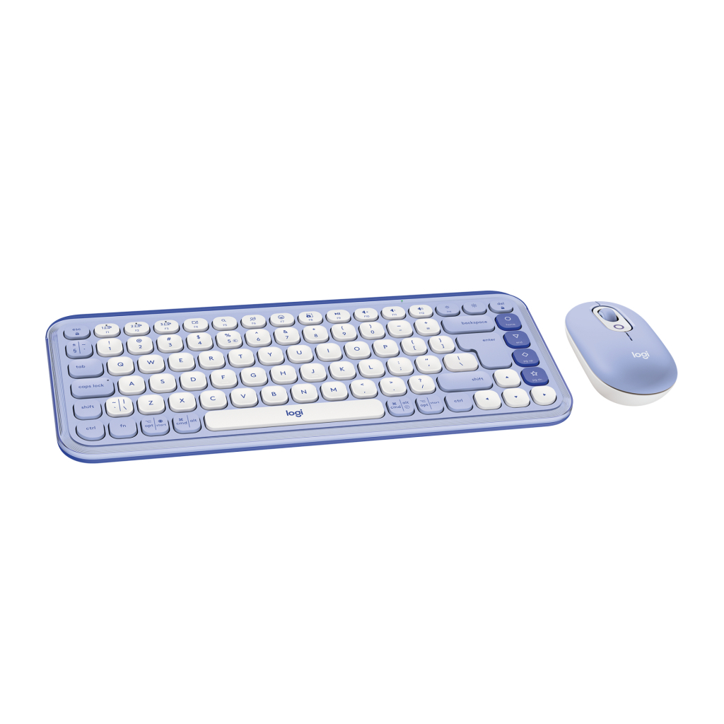Комплект Logitech POP Icon Combo Bluetooth UA Lilac (920-013078) - фото 1
