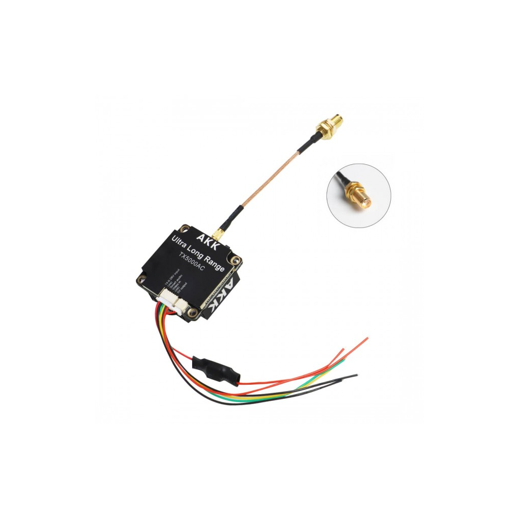 Відеопередавач (VTX) AKK Ultra Long Range 5W 4.9G-6G 96CH (TX5000AC) - фото 3 Відеопередавач (VTX) AKK Ultra Long Range 5W 4.9G-6G 96CH (TX5000AC) - фото 3