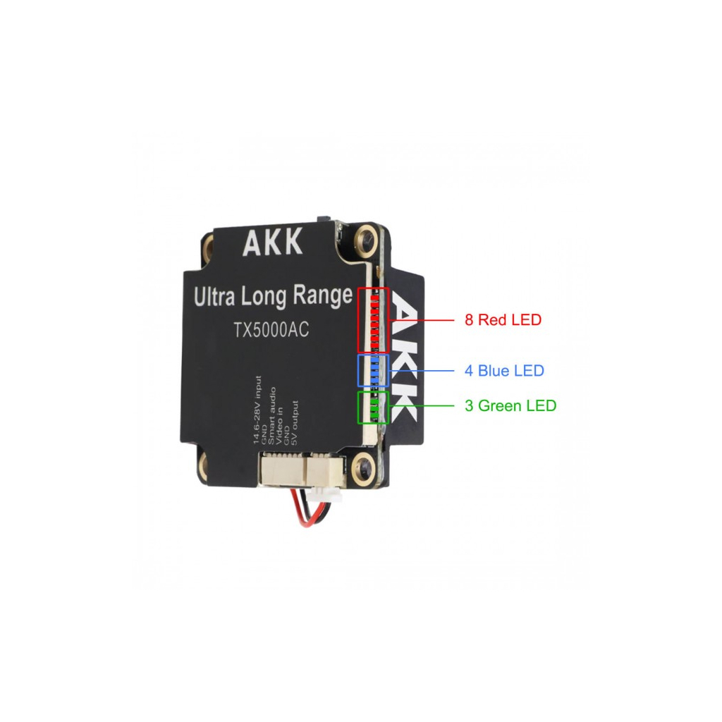 Відеопередавач (VTX) AKK Ultra Long Range 5W 4.9G-6G 96CH (TX5000AC) - фото 7 Відеопередавач (VTX) AKK Ultra Long Range 5W 4.9G-6G 96CH (TX5000AC) - фото 7