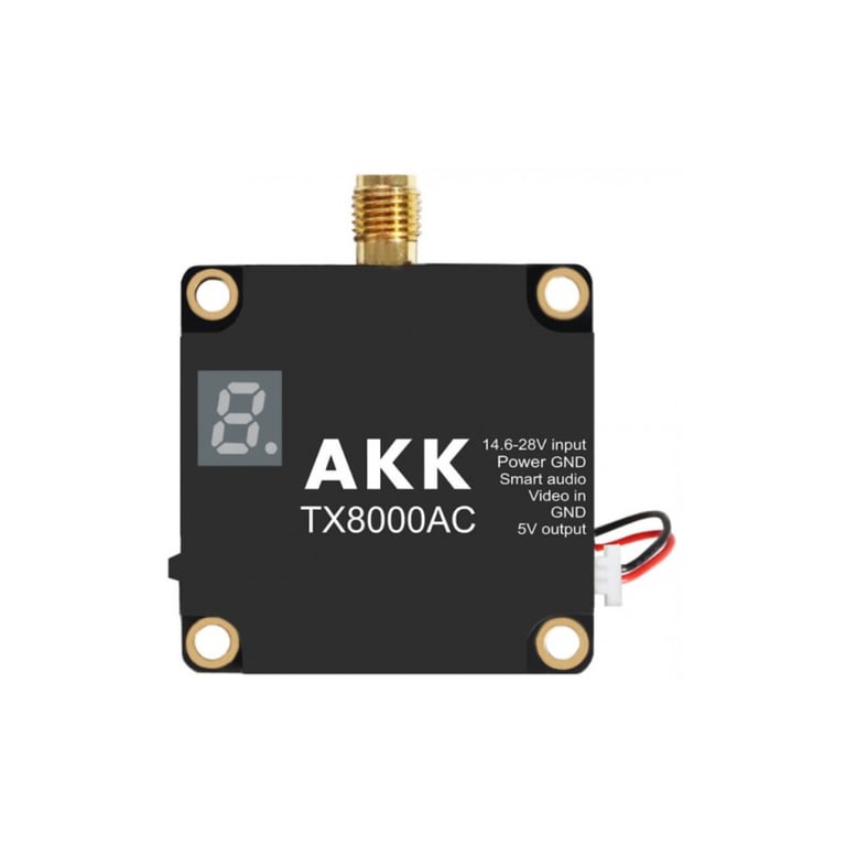 Відеопередавач (VTX) AKK Ultra Long Range 8W 4.9G-6G 96CH (TX8000AC) - фото 1
