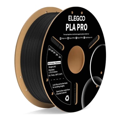 Пластик для 3D-принтера ELEGOO PLA PRO 1кг, 1.75мм, black (50.203.0188) - фото 1