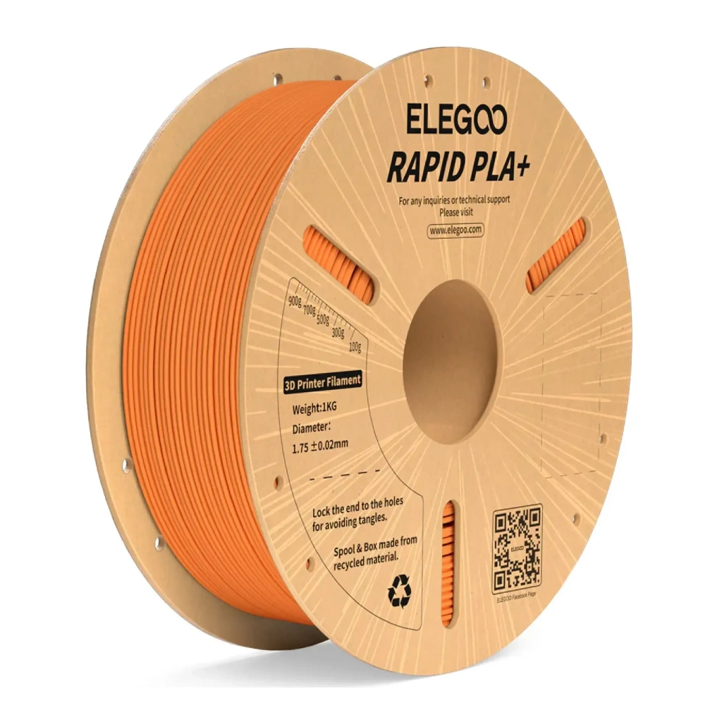 Пластик для 3D-принтера ELEGOO Rapid PLA Plus 1кг, 1.75мм, orange (50.203.0120) - фото 1