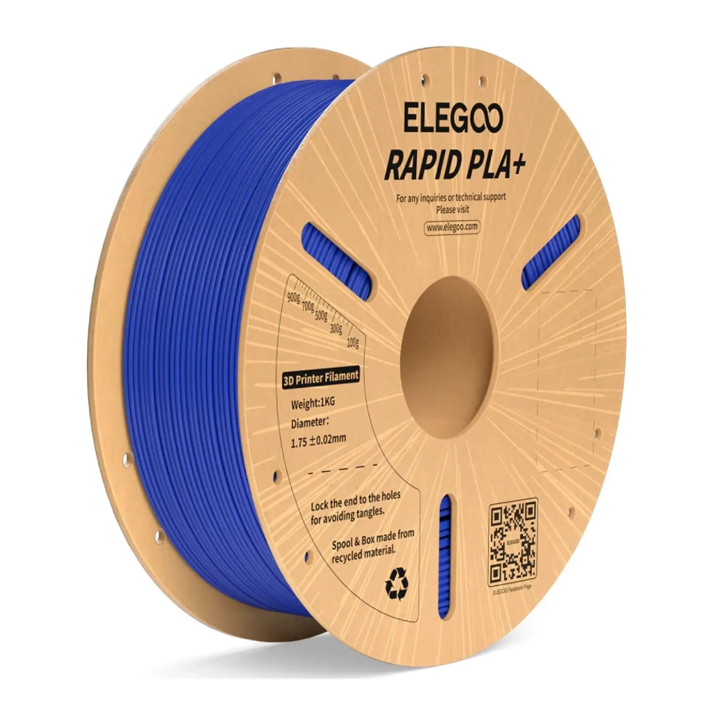 Пластик для 3D-принтера ELEGOO Rapid PLA Plus 1кг, 1.75мм, blue (50.203.0117) - фото 1