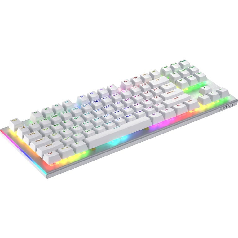 Клавіатура Hator Gravity X TKL Orange USB White (HTK551UA) - фото 5