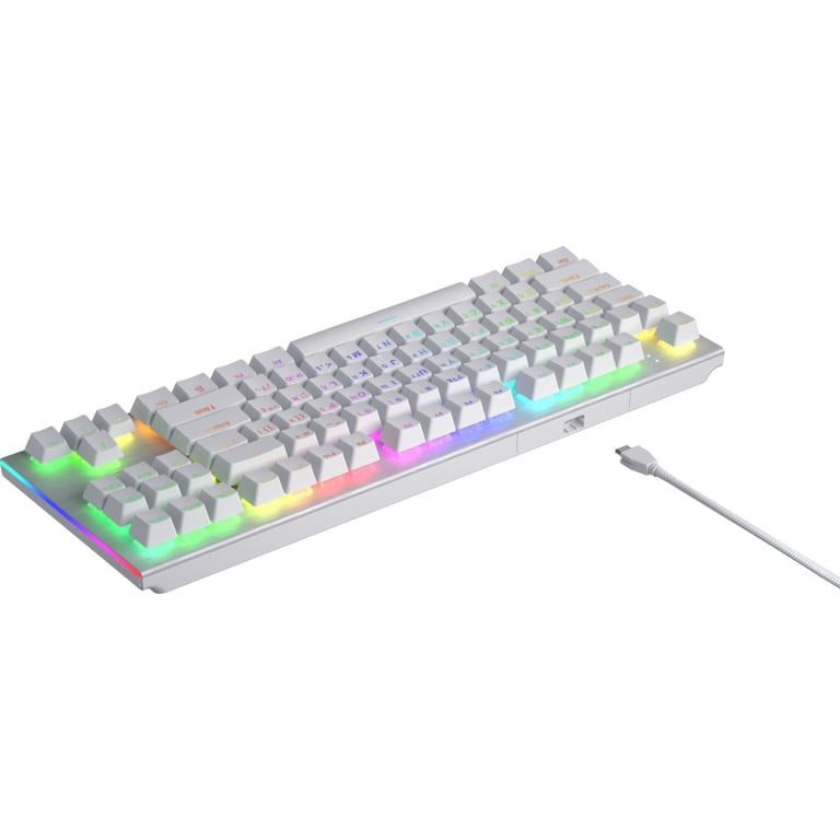 Клавіатура Hator Gravity X TKL Orange USB White (HTK551UA) - фото 8