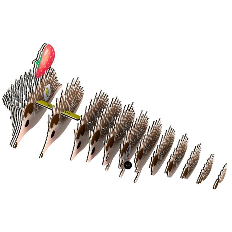 Пазл Eugy 3D Зоопарк Їжак (XEG-026) - фото 3