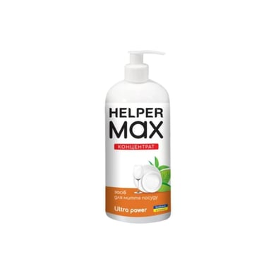 Засіб для ручного миття посуду Helper Max Ultra Рower Концентрат 1 л (4820183972095)