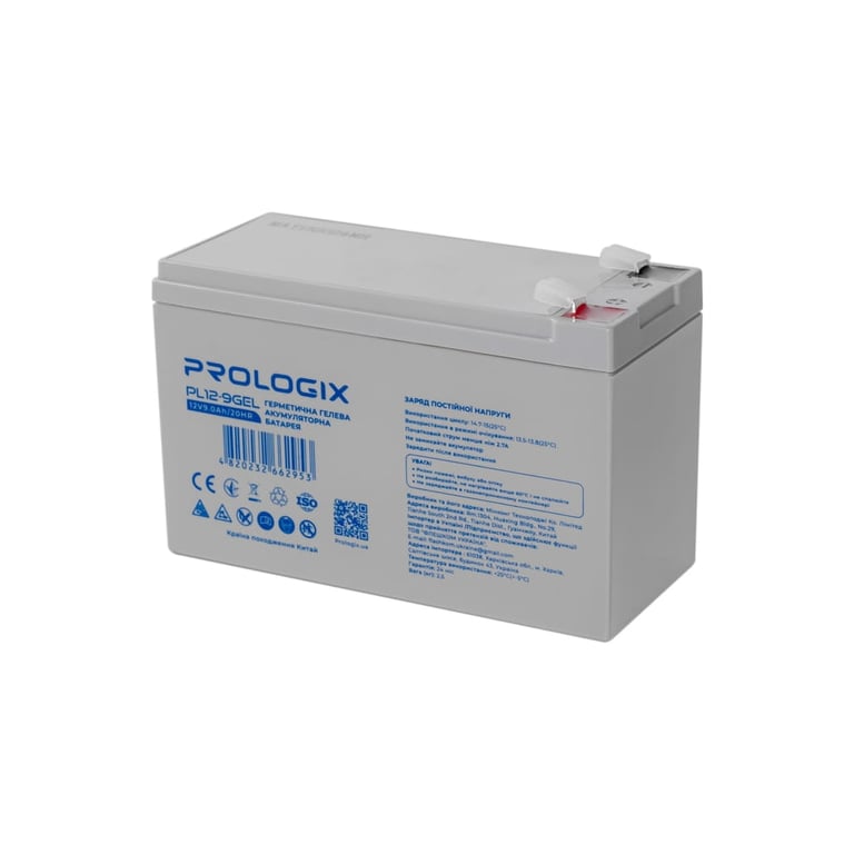 Батарея до ДБЖ Prologix 12V-9Ah GEL (PL12-9GEL) - фото 3