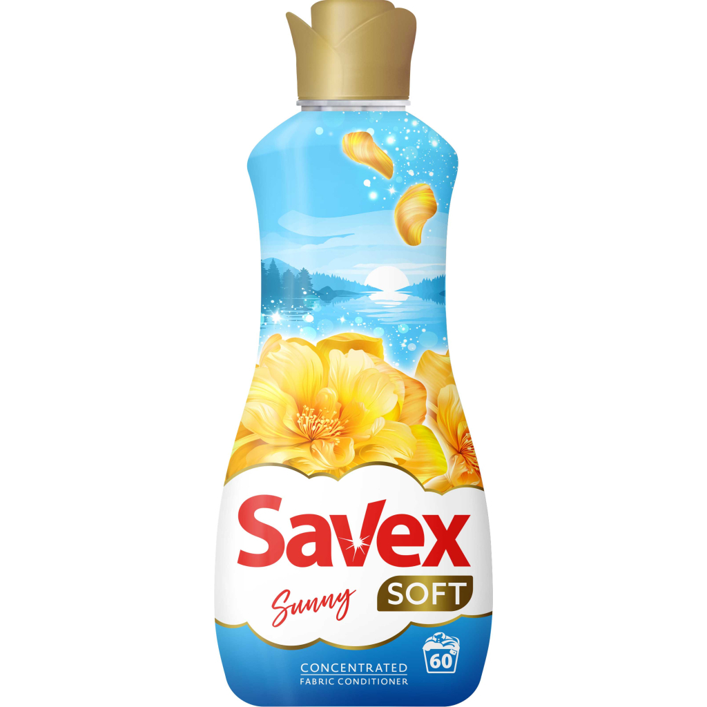 Кондиціонер для білизни Savex Soft Sunny 1.5 л (3800024048968) - фото 1 Кондиціонер для білизни Savex Soft Sunny 1.5 л (3800024048968) - фото 1