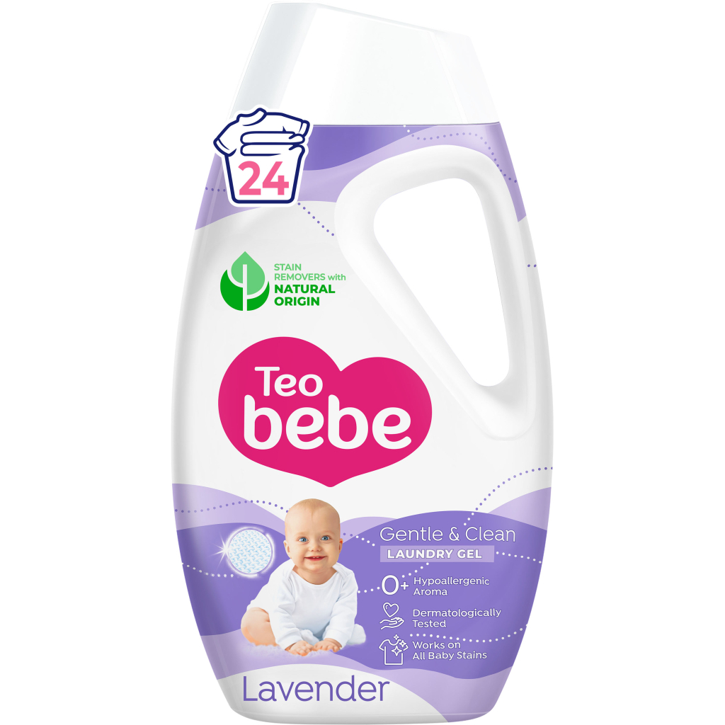 Гель для прання Teo bebe Gentle & Clean Lavender 1080 мл (3800024048777) - фото 1 Гель для прання Teo bebe Gentle & Clean Lavender 1080 мл (3800024048777) - фото 1