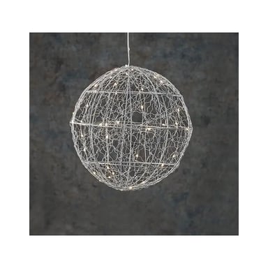 Прикраса декоративна Luca Lighting Куля Срібна D25 см 30 led (8718861660951)