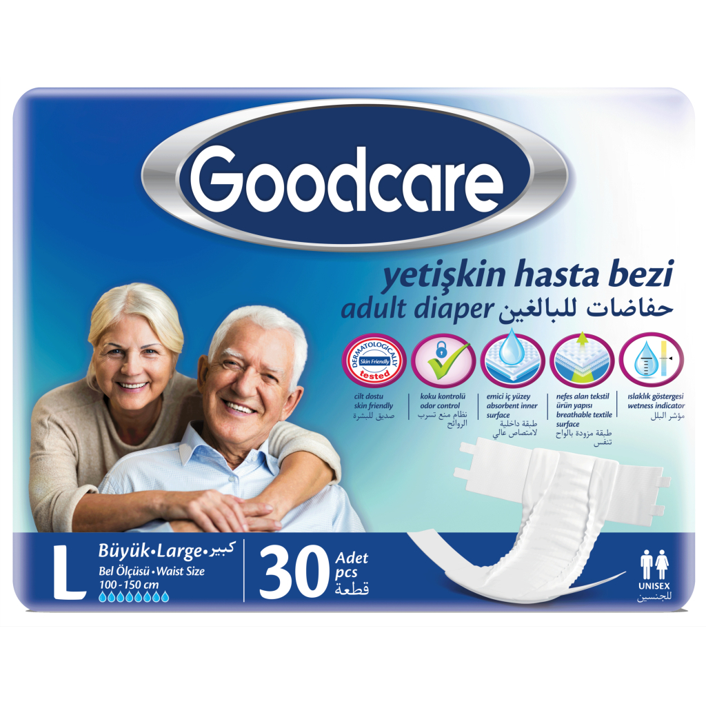 Підгузки для дорослих Goodcare 3 Large 30 шт (8690536805600) - фото 1 Підгузки для дорослих Goodcare 3 Large 30 шт (8690536805600) - фото 1