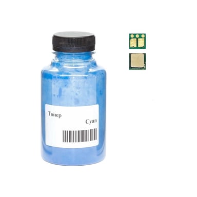 Тонер Canon 067 35г +chip CYAN MF651Cw/MF655Cdw/MF657Cdw 1.25K AHK (50000375) - фото 1