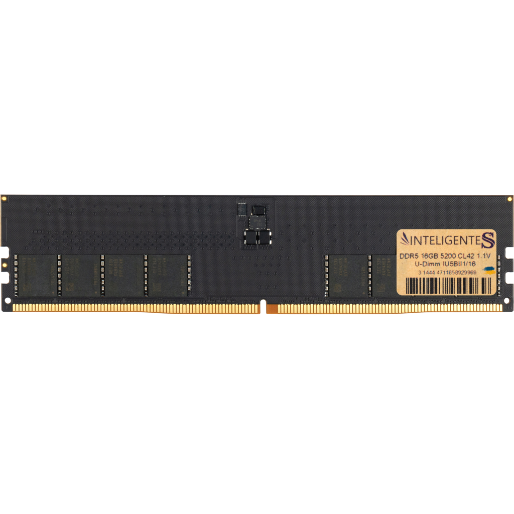 Модуль пам%27яті для комп%27ютера DDR5 16GB 5200 MHz INTELIGENTES (IU5BII1/16) Модуль пам%27яті для комп%27ютера DDR5 16GB 5200 MHz INTELIGENTES (IU5BII1/16)