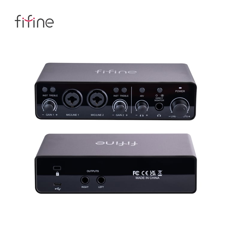Аудіоінтерфейс Fifine Ampli 3 - фото 3