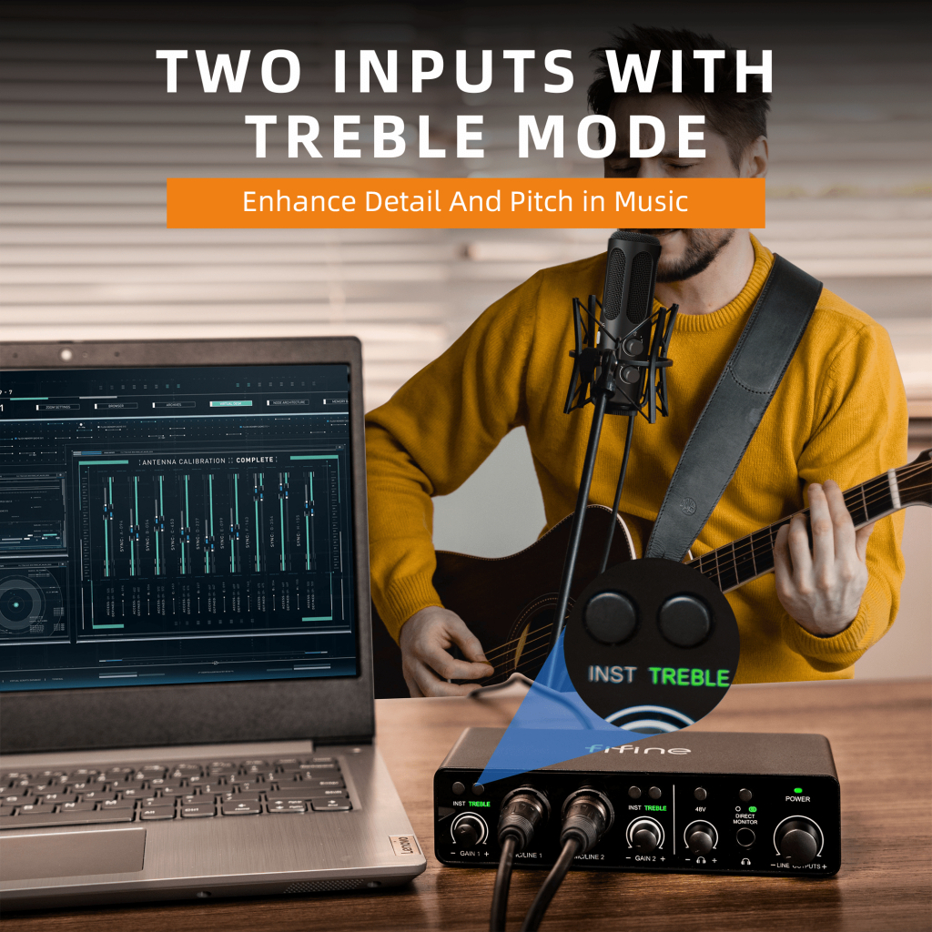 Аудіоінтерфейс Fifine Ampli 3 - фото 10 Аудіоінтерфейс Fifine Ampli 3 - фото 10