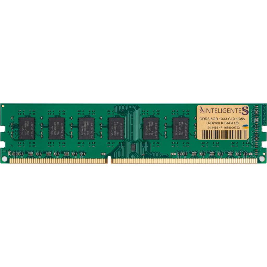 Модуль пам'яті для комп'ютера DDR3L 8GB 1333 MHz INTELIGENTES (IU3AFA1/8) - фото 1 Модуль пам'яті для комп'ютера DDR3L 8GB 1333 MHz INTELIGENTES (IU3AFA1/8) - фото 1