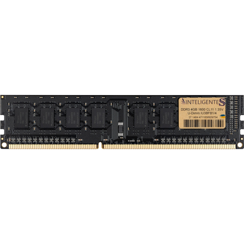 Модуль пам'яті для комп'ютера DDR3L 4GB 1600 MHz INTELIGENTES (IU3BFB1/4) - фото 1