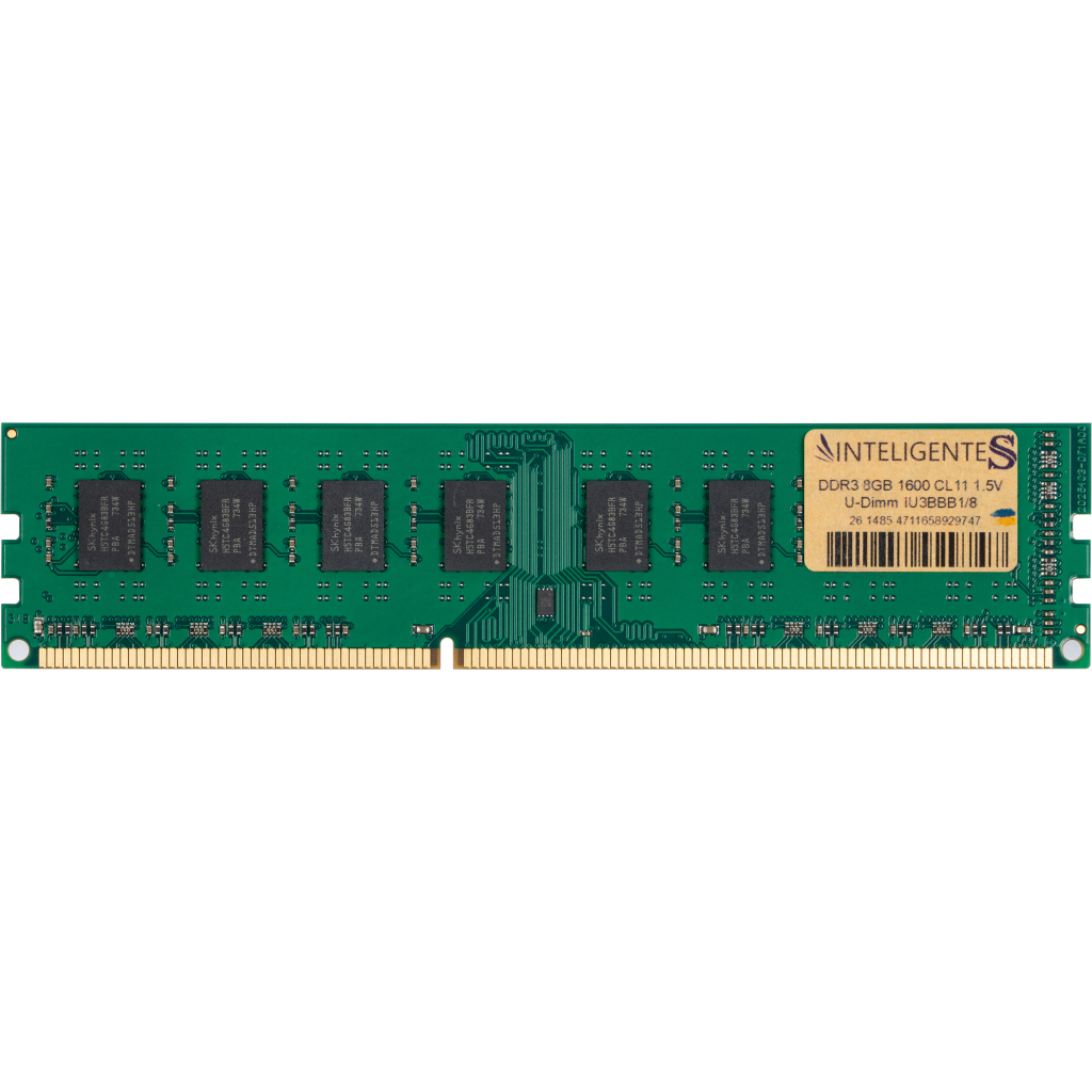 Модуль пам'яті для комп'ютера DDR3 8GB 1600 MHz INTELIGENTES (IU3BBB1/8) - фото 1 Модуль пам'яті для комп'ютера DDR3 8GB 1600 MHz INTELIGENTES (IU3BBB1/8) - фото 1