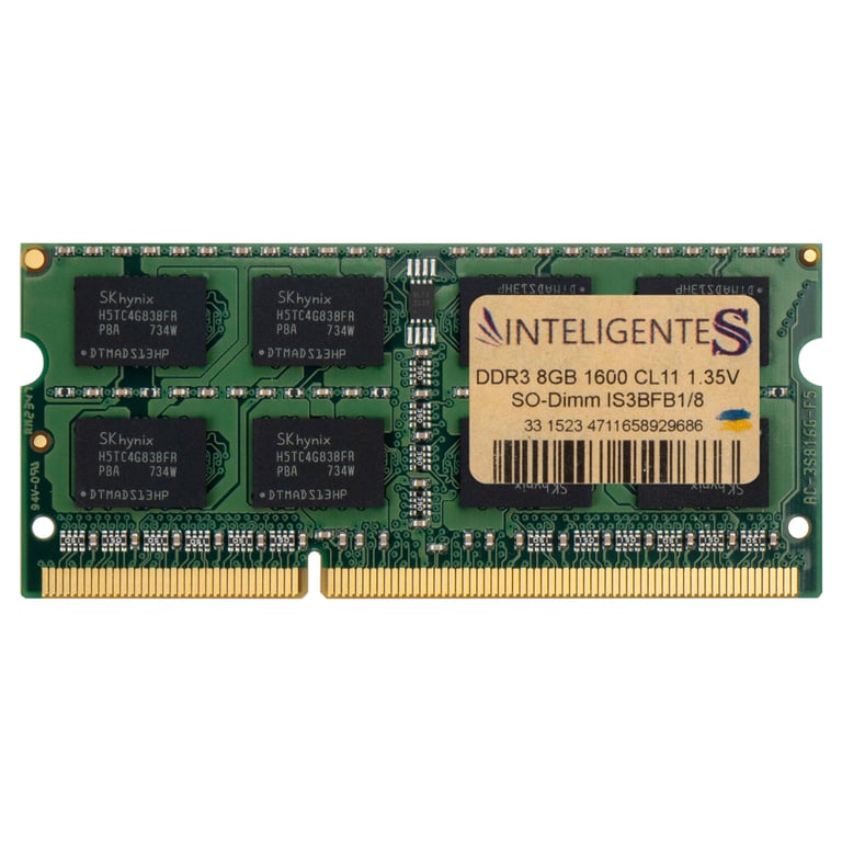 Модуль пам'яті для ноутбука SoDIMM DDR3L 8GB 1600 MHz INTELIGENTES (IS3BFB1/8) - фото 1